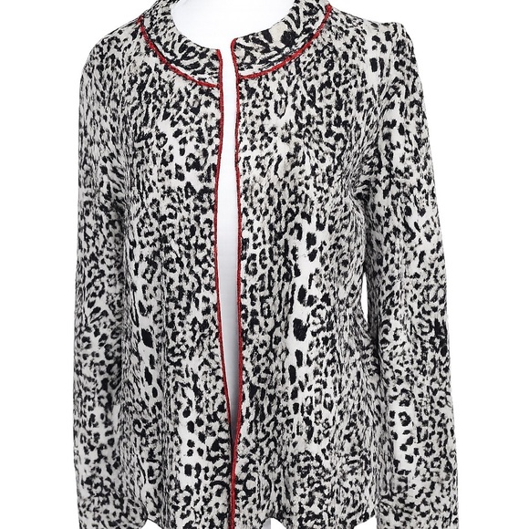 Marc Cain Jackets & Blazers - Marc Cain Luxury Leopard Knit Jacket | Cashmere Blend | EU 38